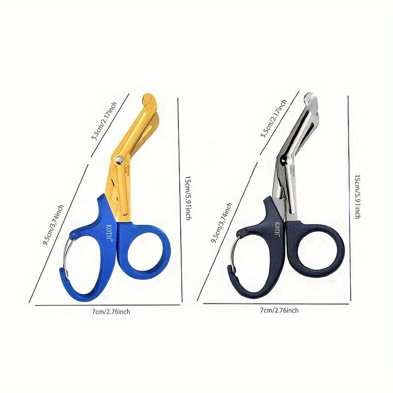 Bandage Cloth Scissors, Home Care Multifunctional Stainless Steel Scissors, Outdoor EDC Equipped with Small Scissors