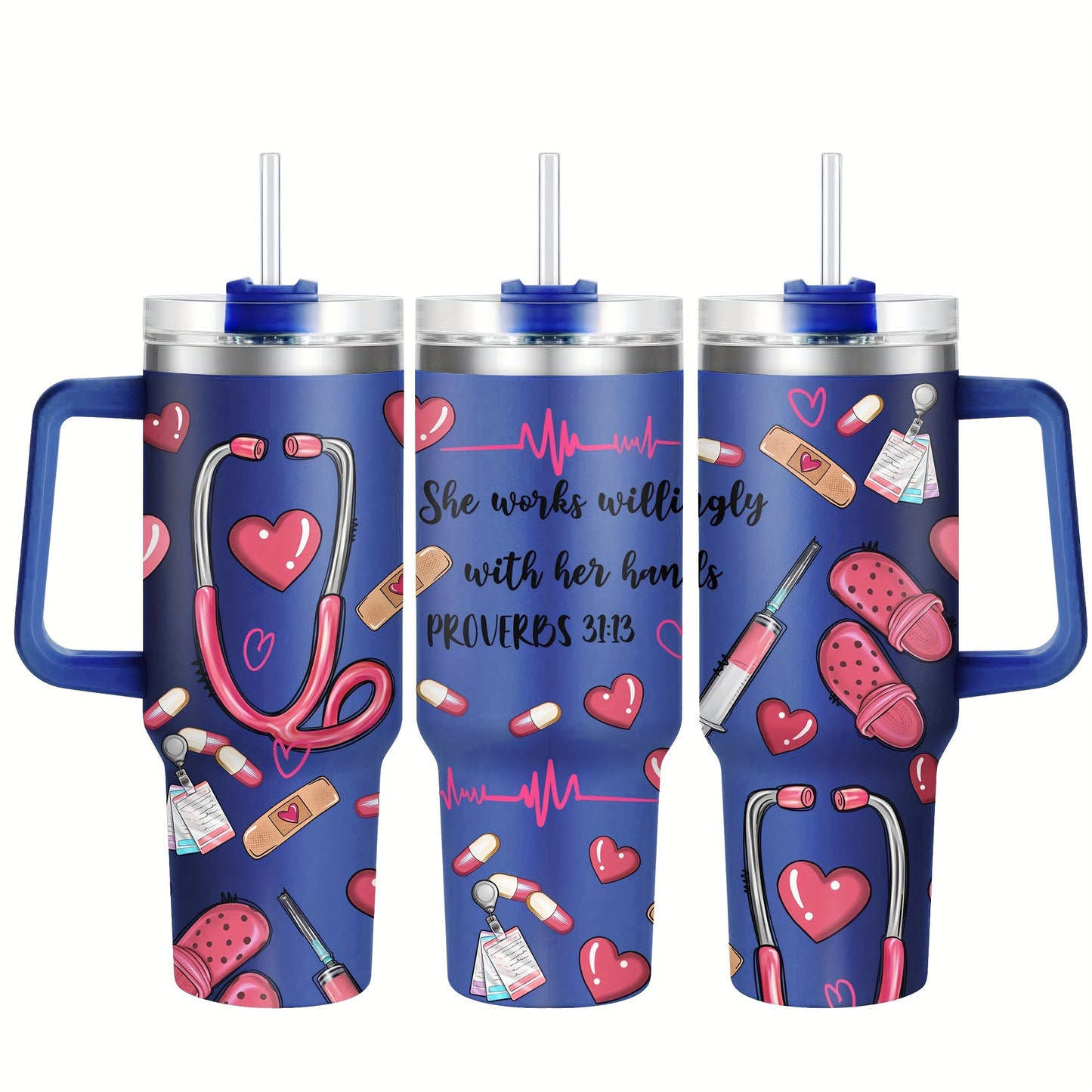 40oz Metal Tumbler with Lid, Hand Wash Reusable Oval-Shaped Mug, BPA-Free, Shatterproof, Multipurpose
