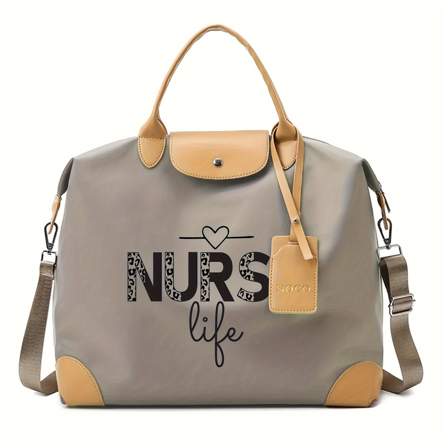 Stylish Nurse-Themed Crossbody Bag: Adjustable, Lightweight, and Spacious for Daily Commute and Travel