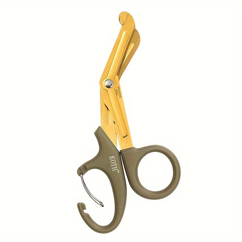 Bandage Cloth Scissors, Home Care Multifunctional Stainless Steel Scissors, Outdoor EDC Equipped with Small Scissors