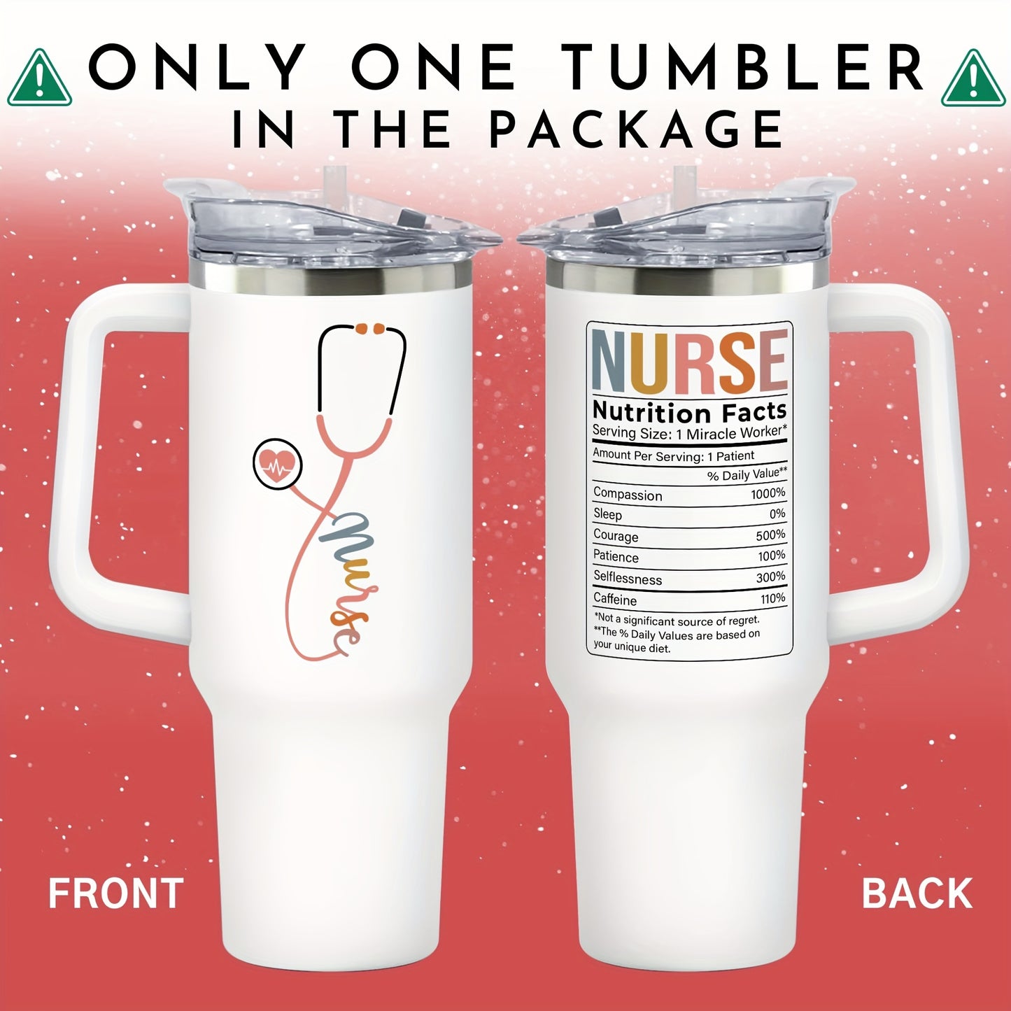 40 Oz Tumbler - Nurse Appreciation Gifts for Women - Nurses Week Gifts, Nurse Practitioner Gifts
