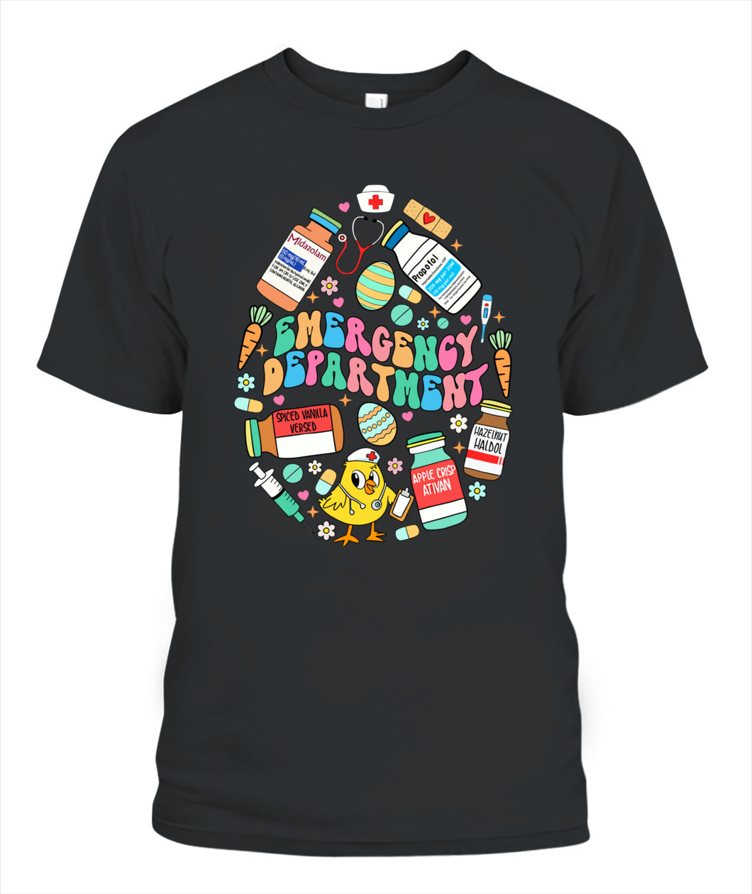 Easter Eggs Emergency Department Er Ed Nurse Critical Care Shirt