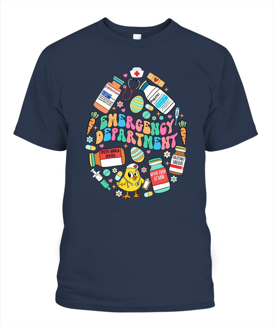 Easter Eggs Emergency Department Er Ed Nurse Critical Care Shirt