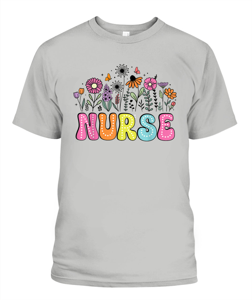 Groovy Nurse Flower Floral Happy Nurse Week 2025 Shirt