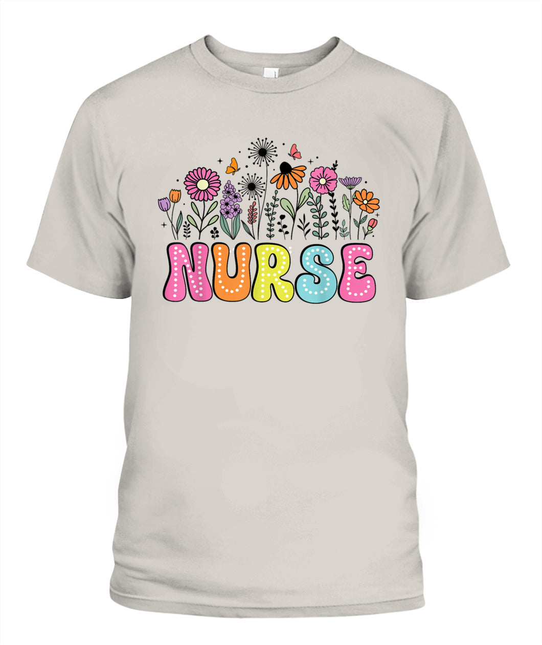 Groovy Nurse Flower Floral Happy Nurse Week 2025 Shirt