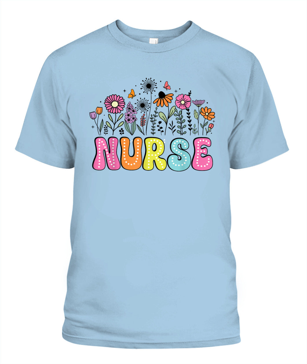 Groovy Nurse Flower Floral Happy Nurse Week 2025 Shirt