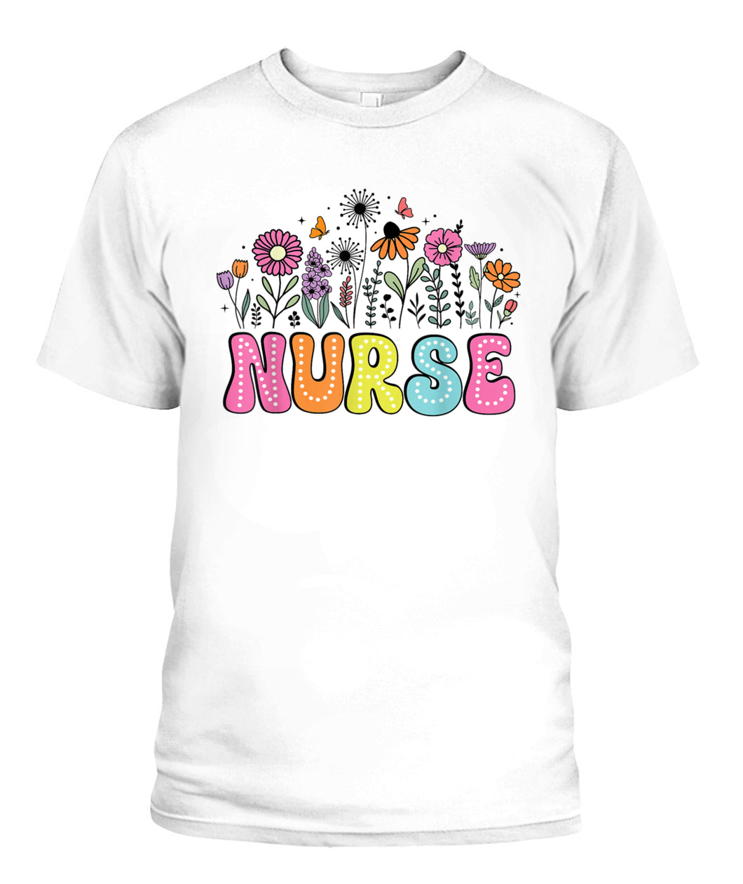 Groovy Nurse Flower Floral Happy Nurse Week 2025 Shirt