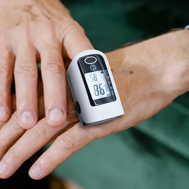 Digital Fingertip Pulse Oximeter With Blood Oxygen Sensor For Home Use Or Sport, Sp02 And Heart Rate Monitor