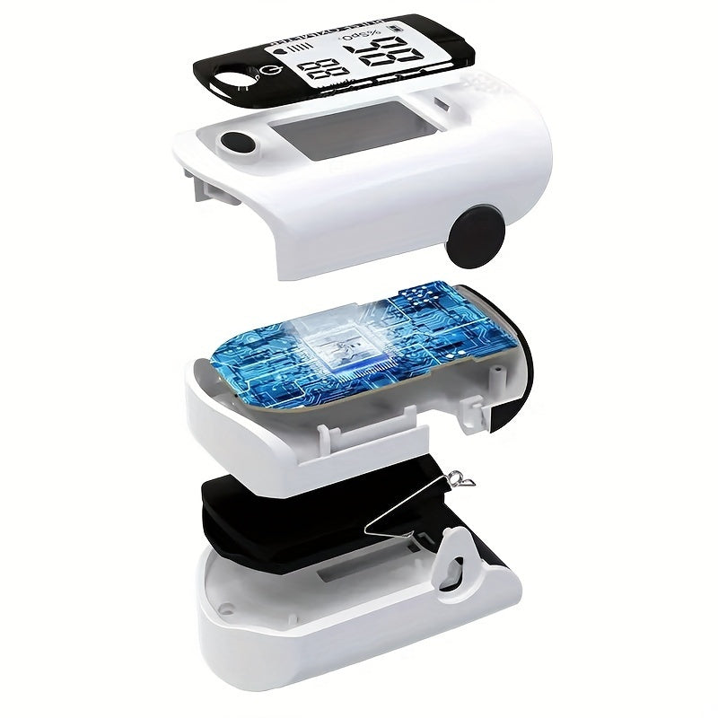 Digital Fingertip Pulse Oximeter With Blood Oxygen Sensor For Home Use Or Sport, Sp02 And Heart Rate Monitor