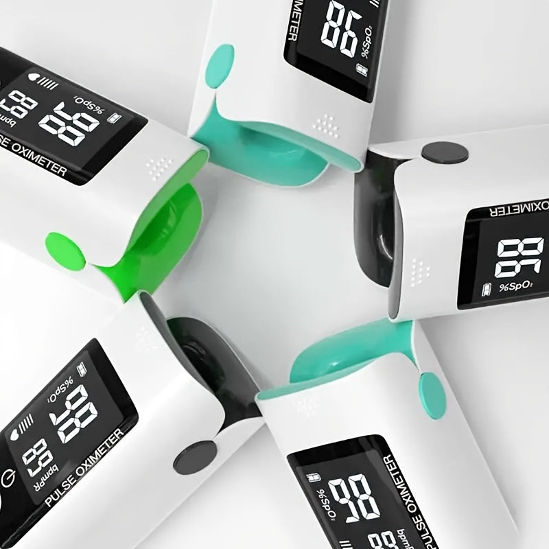 Digital Fingertip Pulse Oximeter With Blood Oxygen Sensor For Home Use Or Sport, Sp02 And Heart Rate Monitor