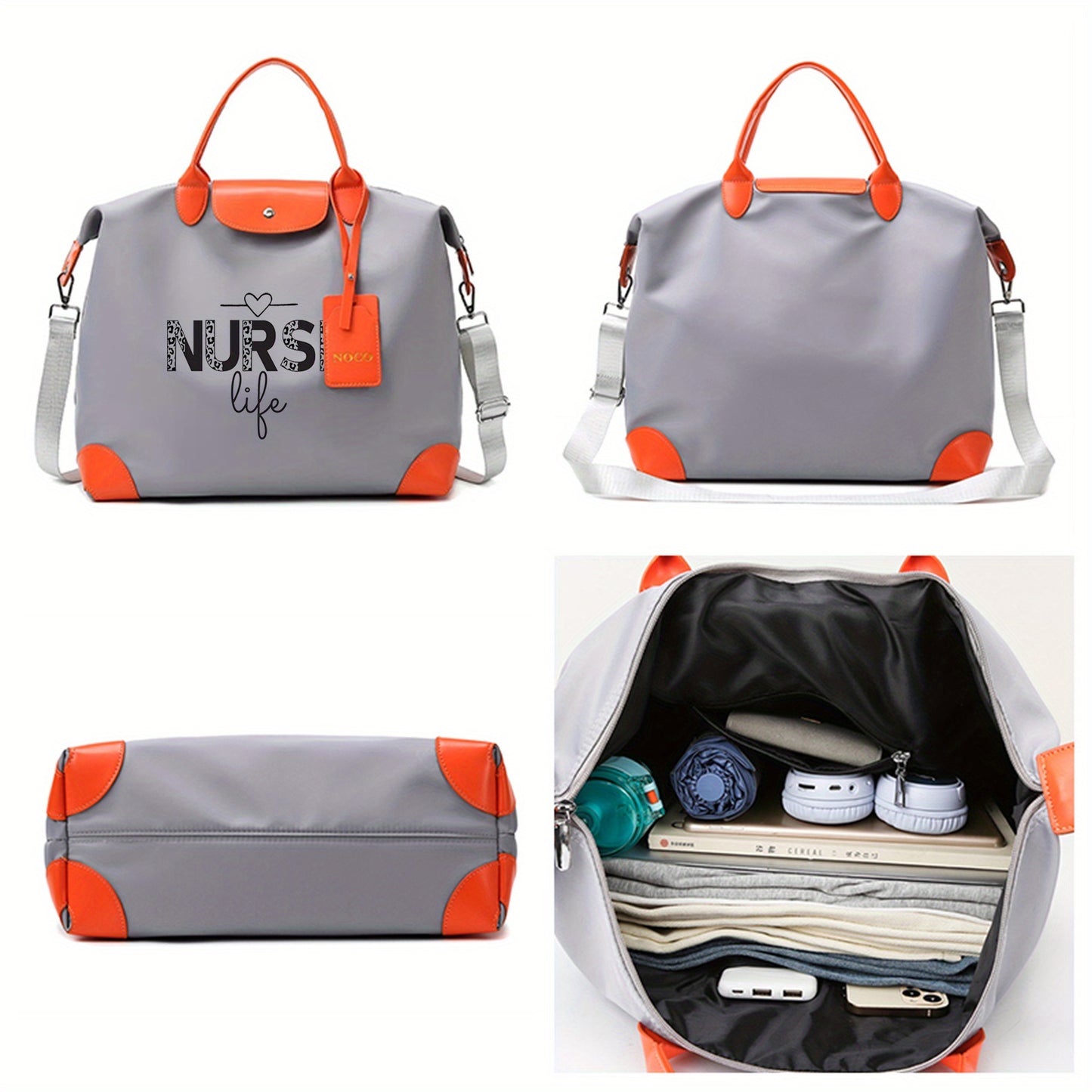 Stylish Nurse-Themed Crossbody Bag: Adjustable, Lightweight, and Spacious for Daily Commute and Travel