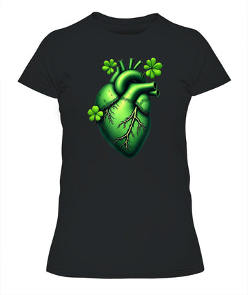 Shamrock Heart Cardiac Nurse St Patricks Day Shirt