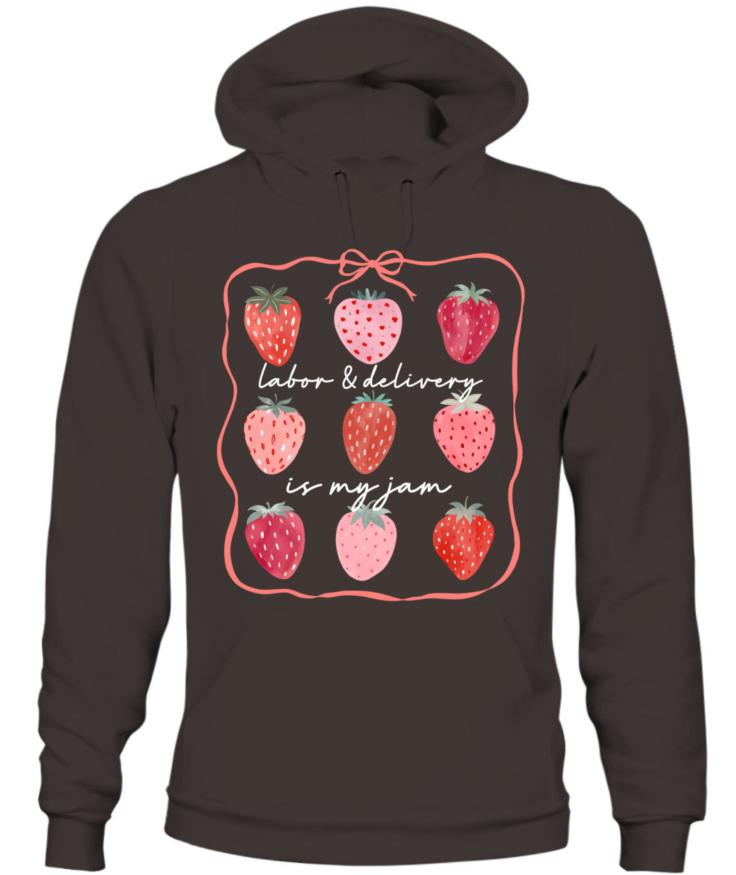 Labor And Delivery Is My Jam L&D Nurse Squad Strawberry Bow