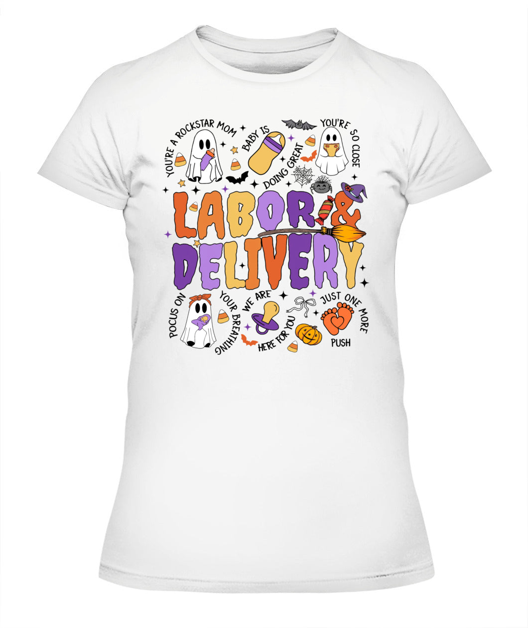 Labor and delivery Nurse Halloween Maternity Vintage