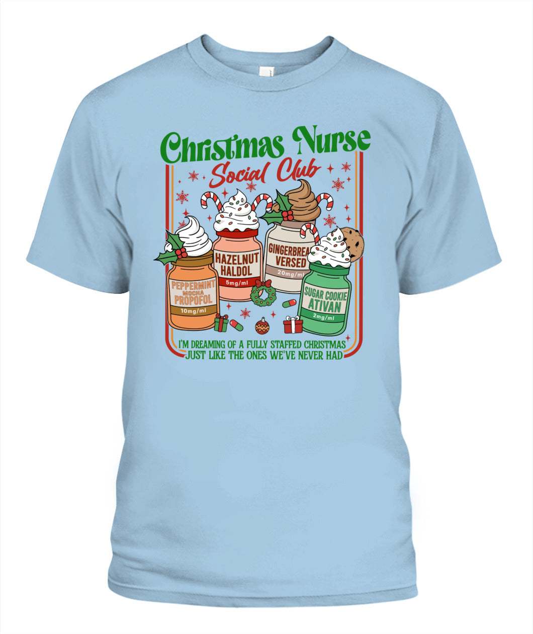 ICU Nurse Christmas Social Club Sweatshirt, Medical Christmas Shirts