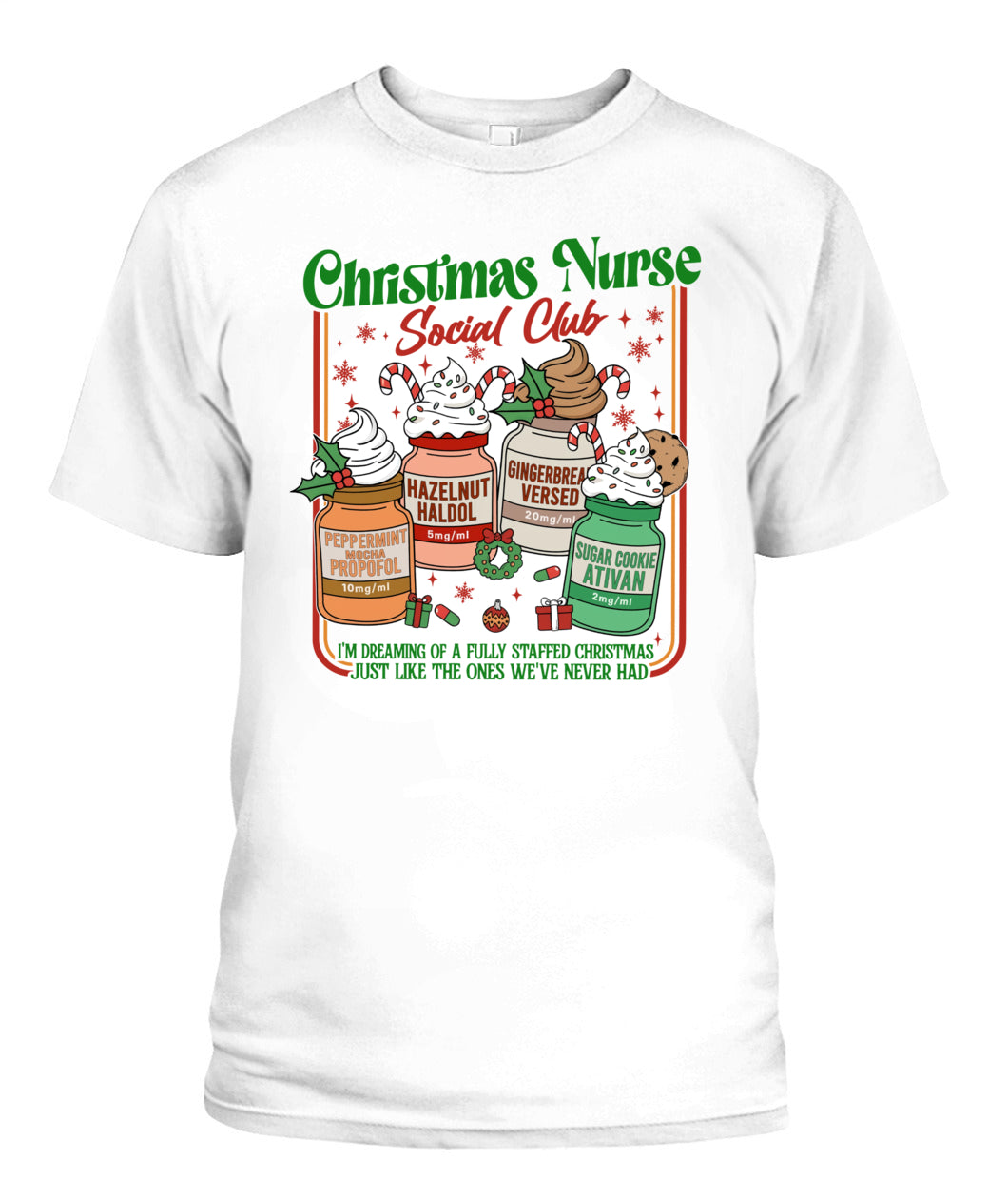 ICU Nurse Christmas Social Club Sweatshirt, Medical Christmas Shirts
