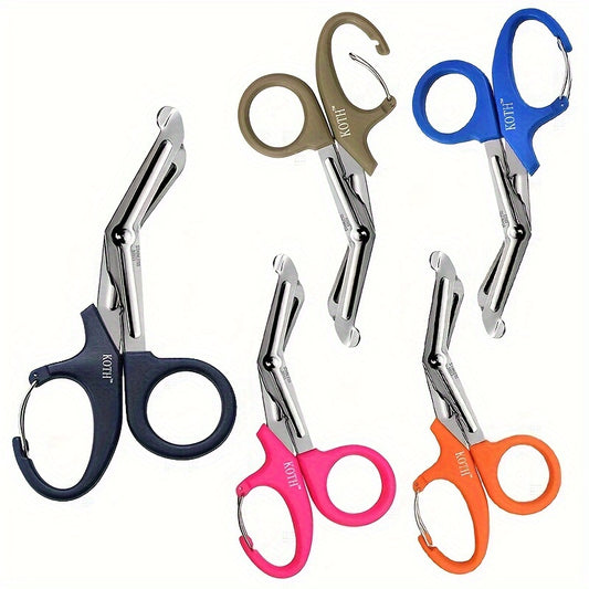 Bandage Cloth Scissors, Home Care Multifunctional Stainless Steel Scissors, Outdoor EDC Equipped with Small Scissors