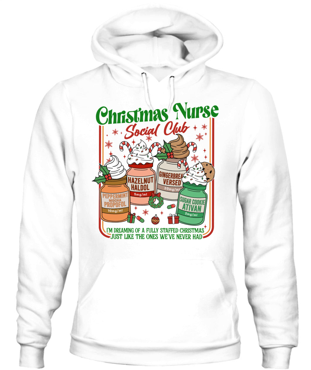 ICU Nurse Christmas Social Club Sweatshirt, Medical Christmas Shirts