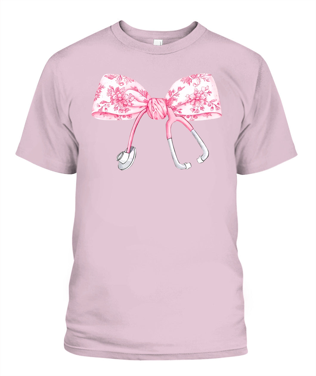 Coquette Pink Nurse Stethoscope Bow Sweatshirt, Gift For Nurse, Nurse Appreciation Shirt, ER RN Nurse Shirt, Gift For Nurse