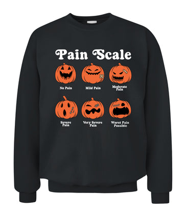 Pain Scale Pumpkin Pain Assessment Trauma Nurse Halloween Shirts