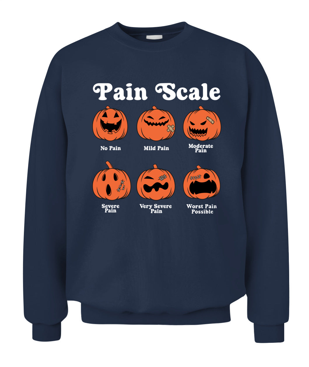 Pain Scale Pumpkin Pain Assessment Trauma Nurse Halloween Shirts
