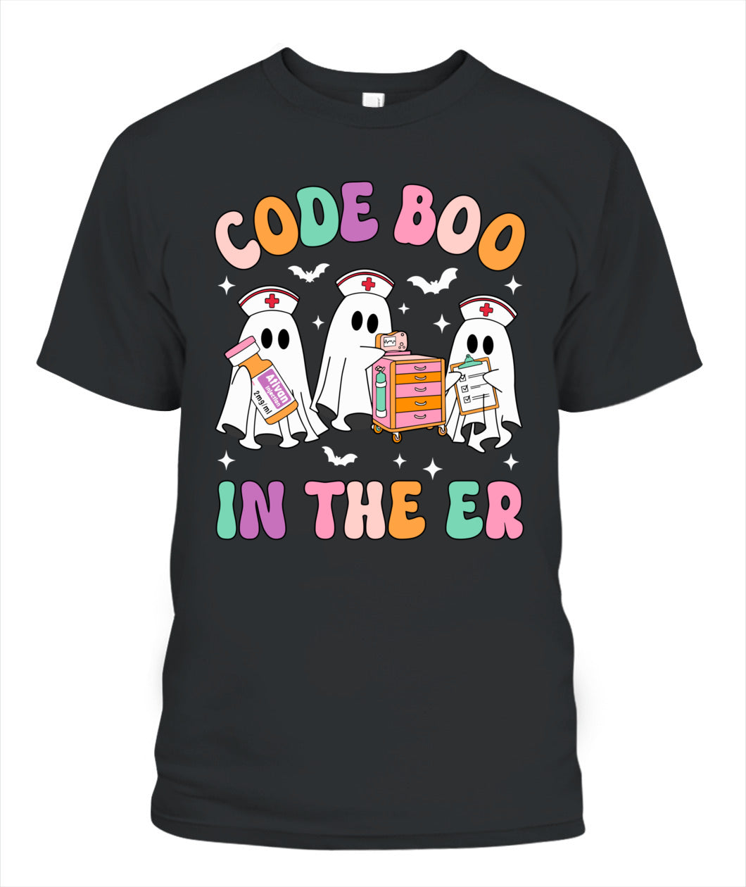 Code Boo In The ER Nurse Ghost Halloween Costume