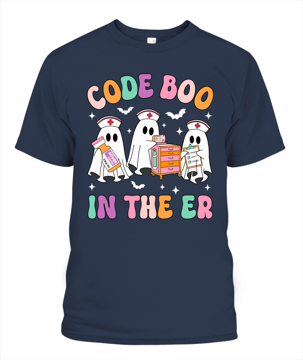 Code Boo In The ER Nurse Ghost Halloween Costume