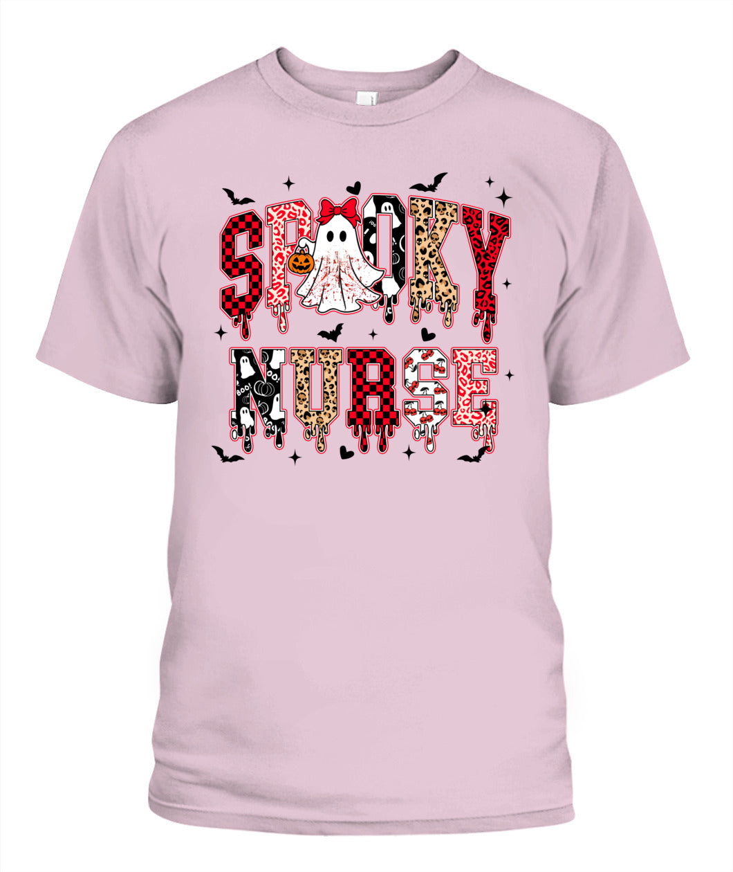 Spooky Retro Cute Ghost Pumpkin Nurse Halloween Sweatshirt