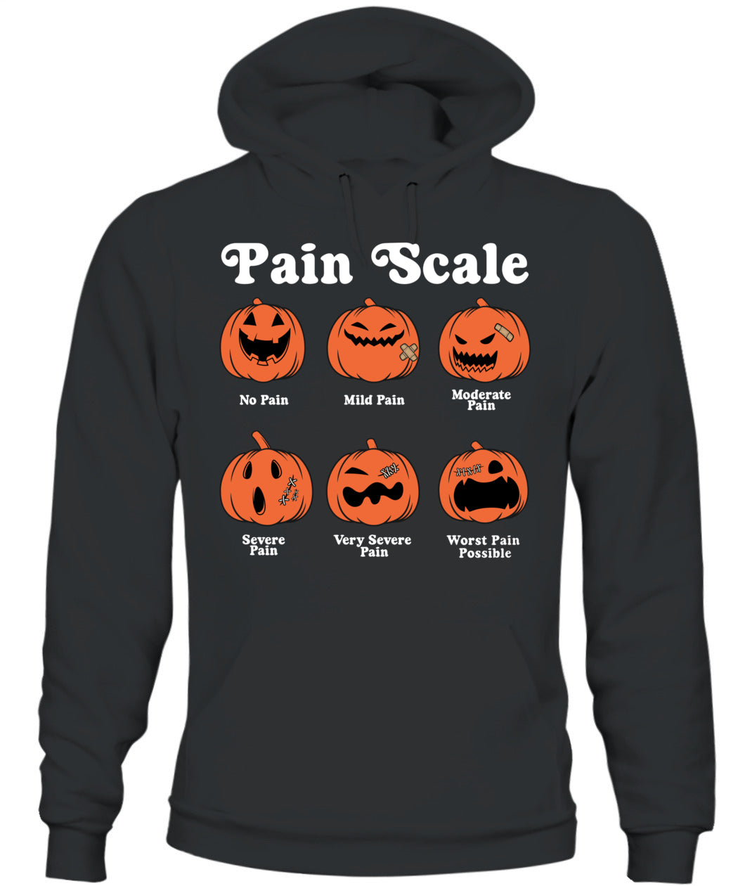 Pain Scale Pumpkin Pain Assessment Trauma Nurse Halloween Shirts