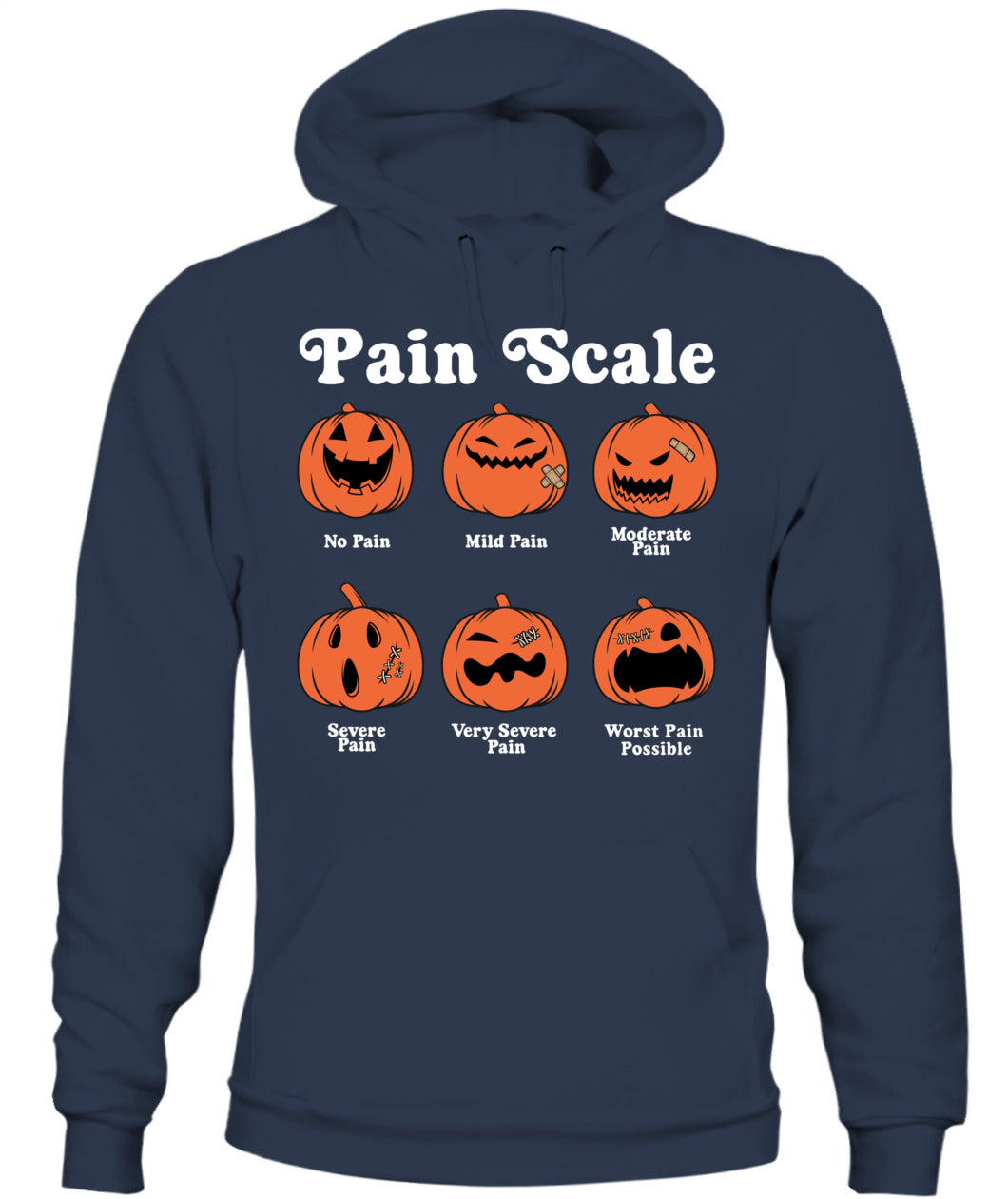 Pain Scale Pumpkin Pain Assessment Trauma Nurse Halloween Shirts