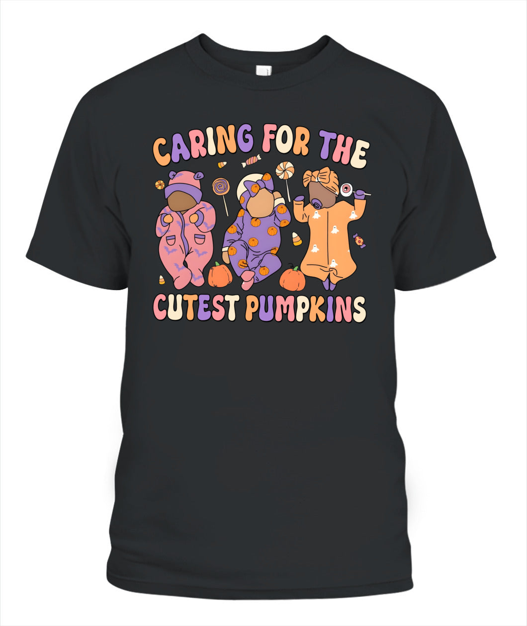 Caring for The Cutest Little Pumpkin Fall Thanksgiving Nurse Sweatshirt