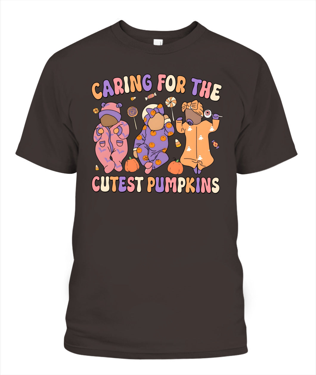Caring for The Cutest Little Pumpkin Fall Thanksgiving Nurse Sweatshirt