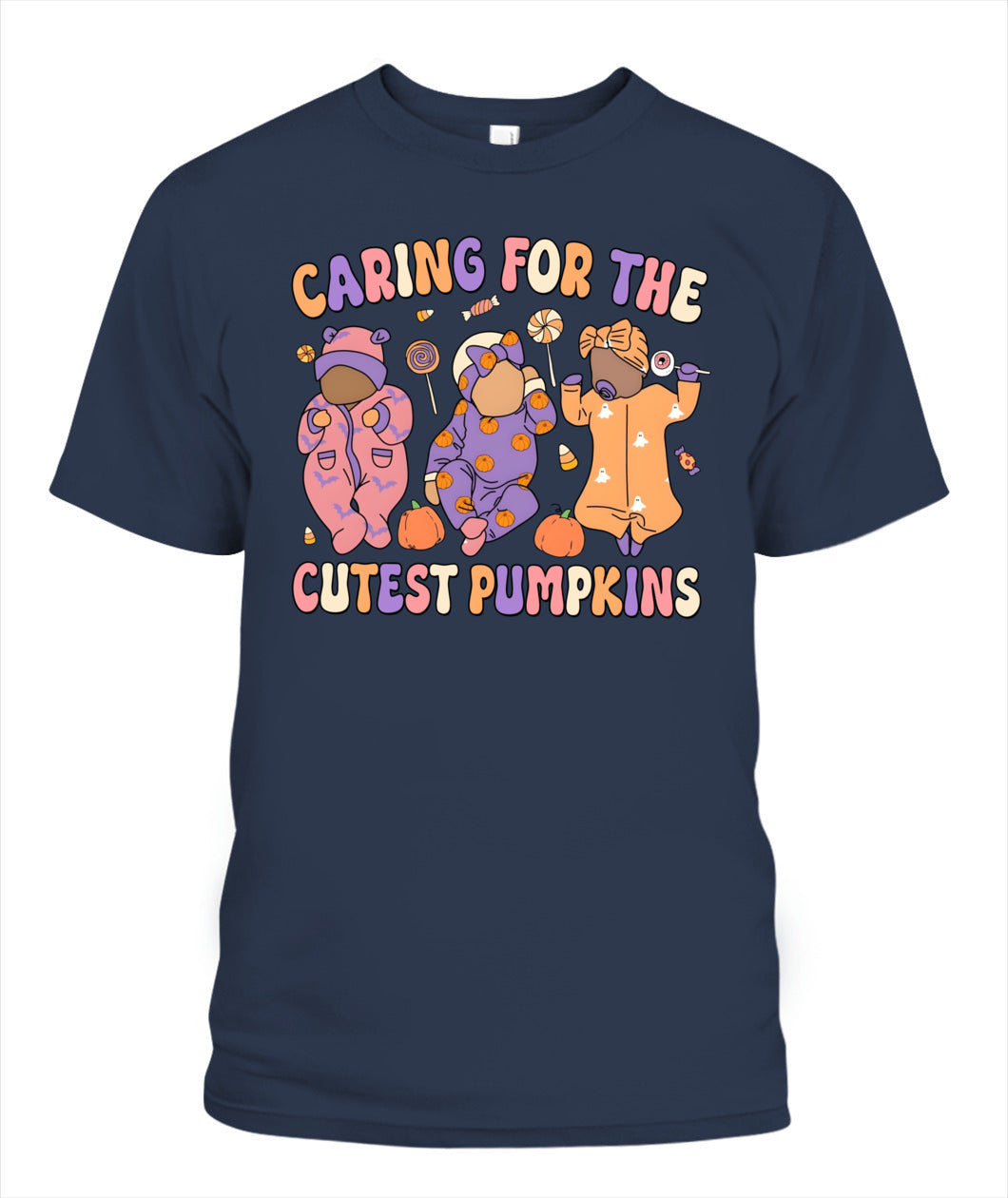 Caring for The Cutest Little Pumpkin Fall Thanksgiving Nurse Sweatshirt