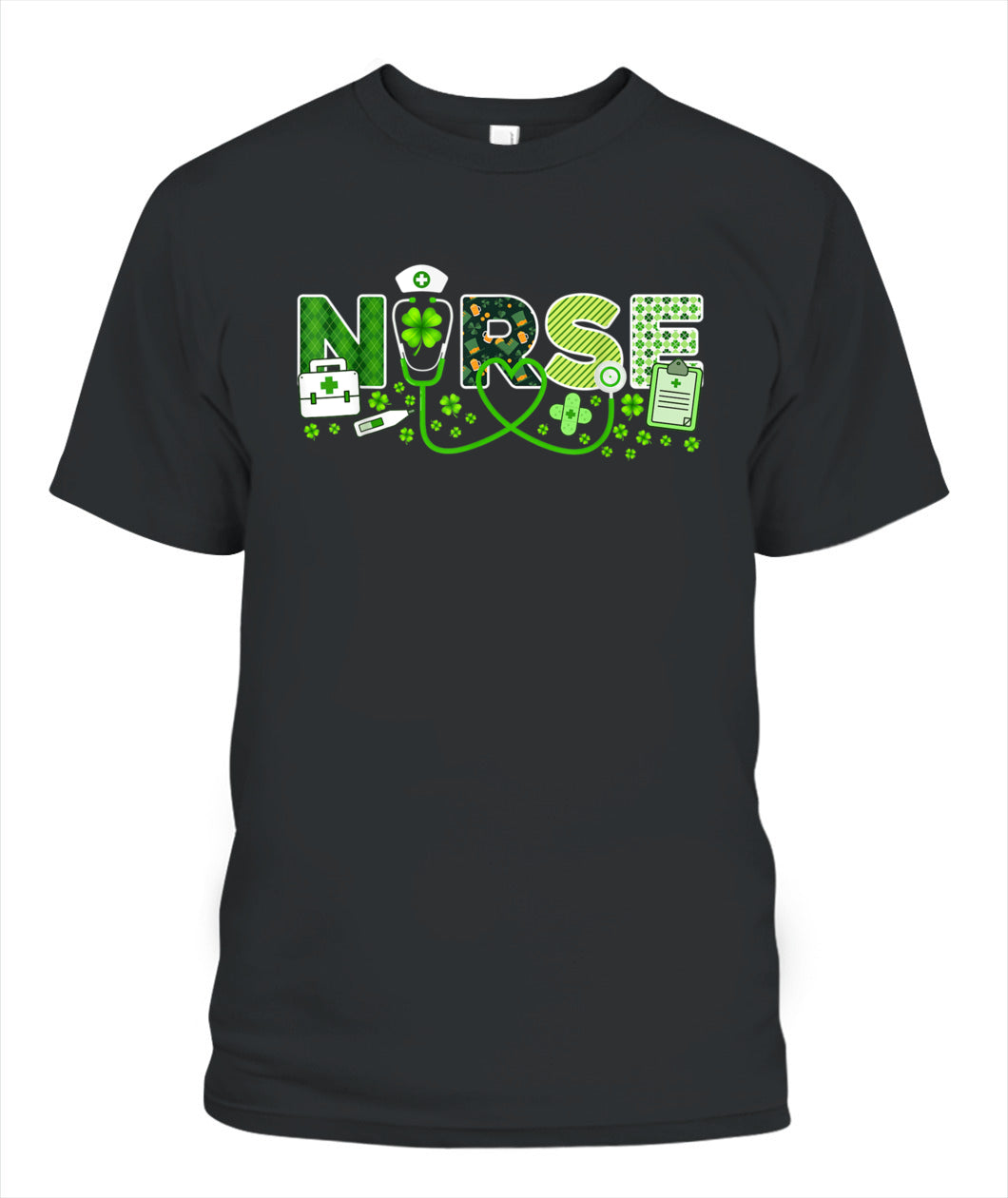 Nurse St Patricks Day Lucky Nurse Shamrock Love Nurse Life Shirt