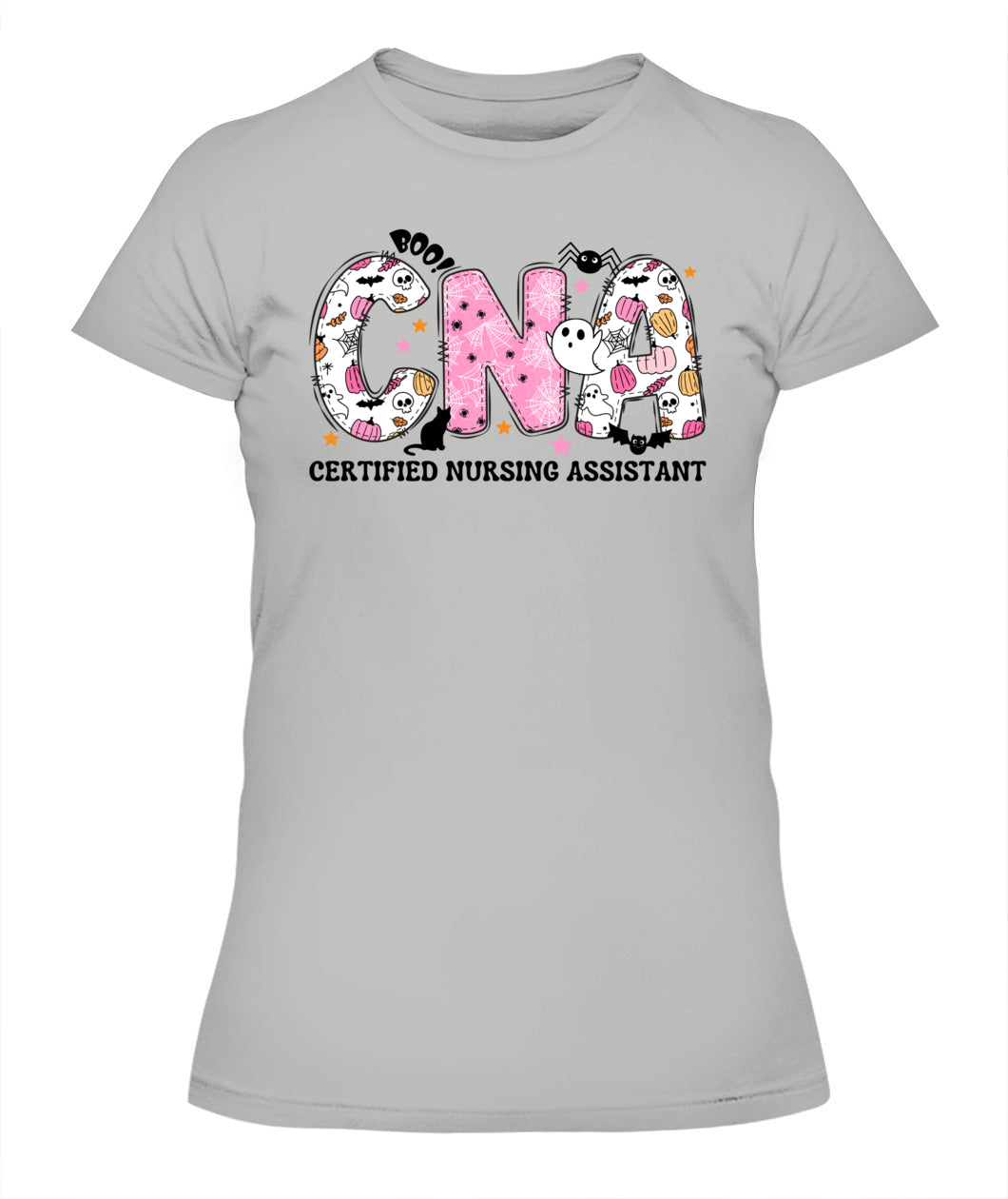 Certified Nursing Assistant Nurse Halloween Boo Ghost Women Shirt