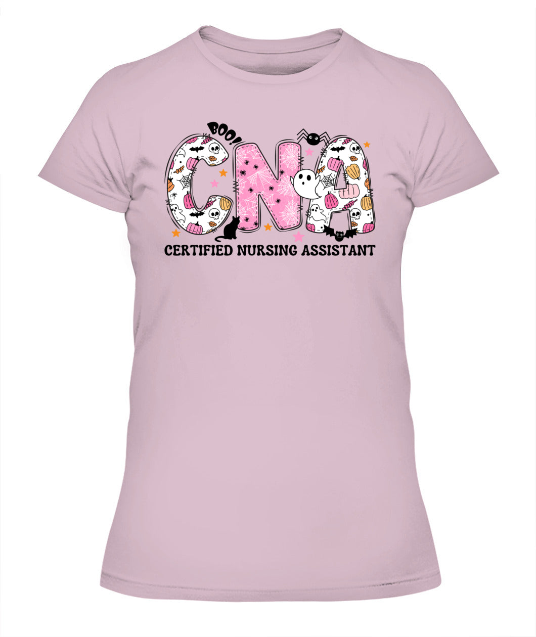 Certified Nursing Assistant Nurse Halloween Boo Ghost Women Shirt