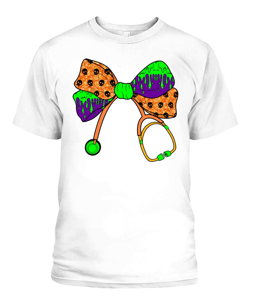 Retro Nurse Coquette Bow Stethoscope Halloween Spooky Season