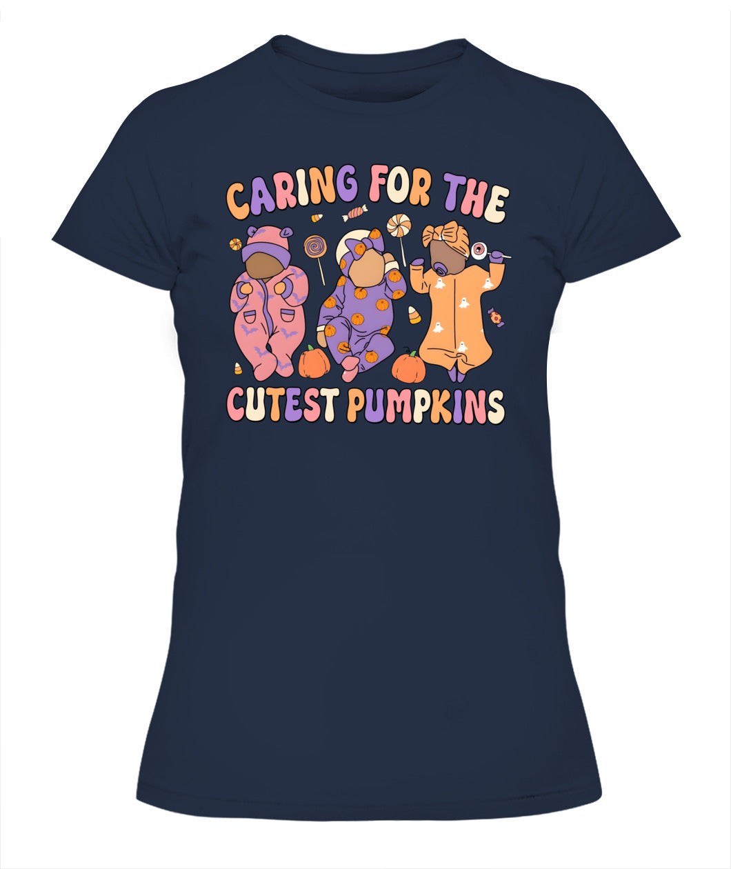 Caring for The Cutest Little Pumpkin Fall Thanksgiving Nurse Sweatshirt