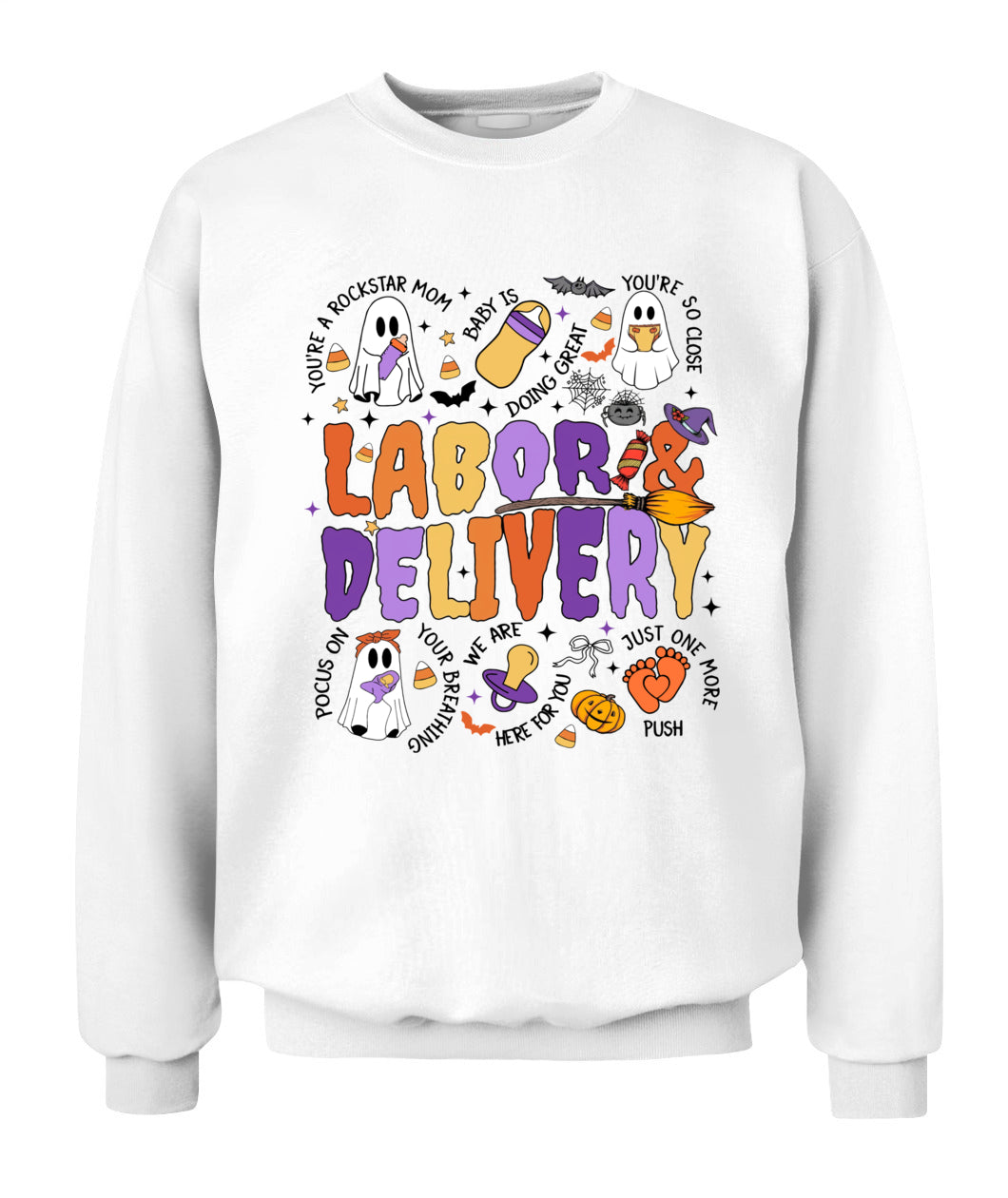 Labor and delivery Nurse Halloween Maternity Vintage