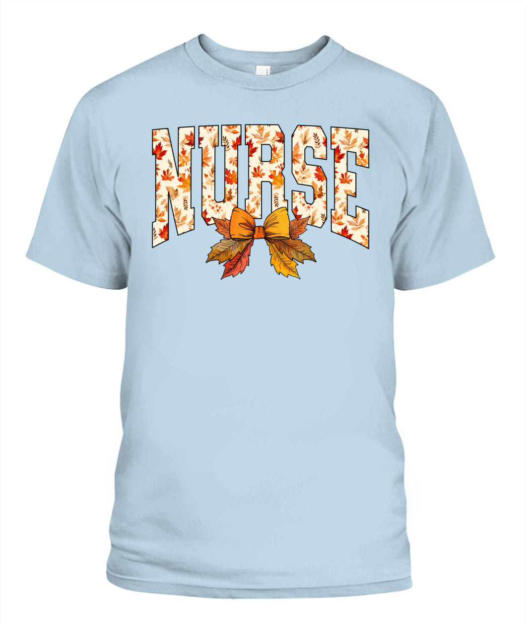 Comfort Colors Nurse Coquette Leaves Fall Thanksgiving Shirts For Nurse