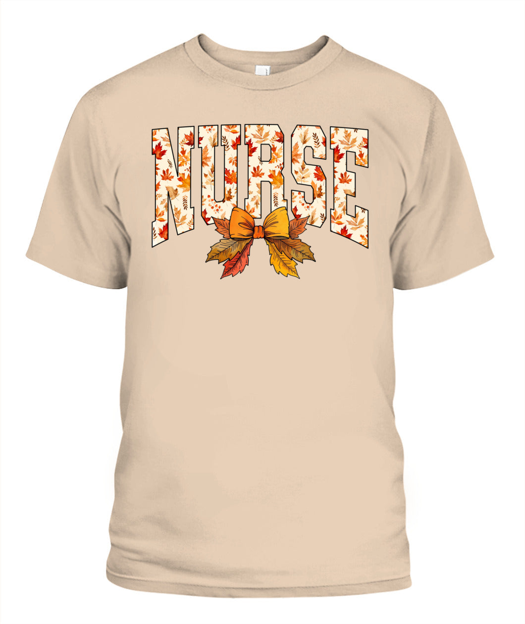 Comfort Colors Nurse Coquette Leaves Fall Thanksgiving Shirts For Nurse