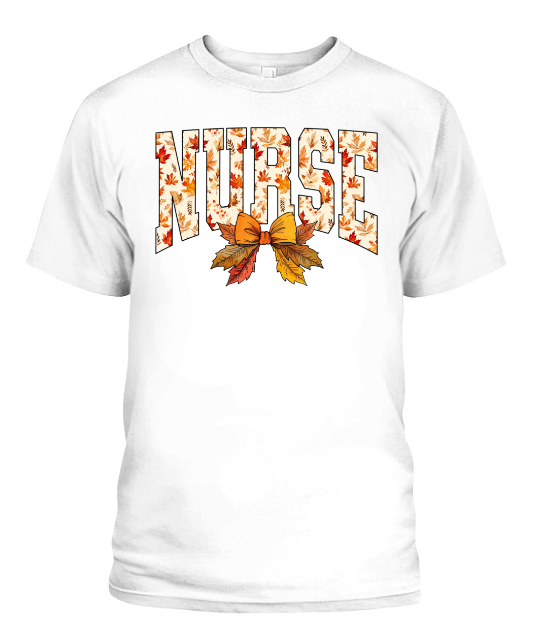Comfort Colors Nurse Coquette Leaves Fall Thanksgiving Shirts For Nurse