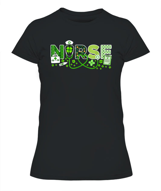 Nurse St Patricks Day Lucky Nurse Shamrock Love Nurse Life Shirt