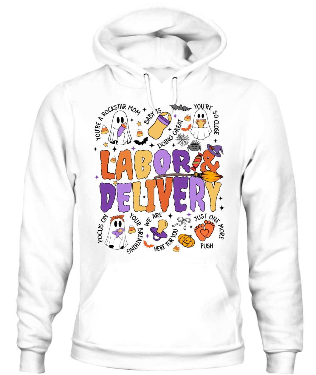 Labor and delivery Nurse Halloween Maternity Vintage