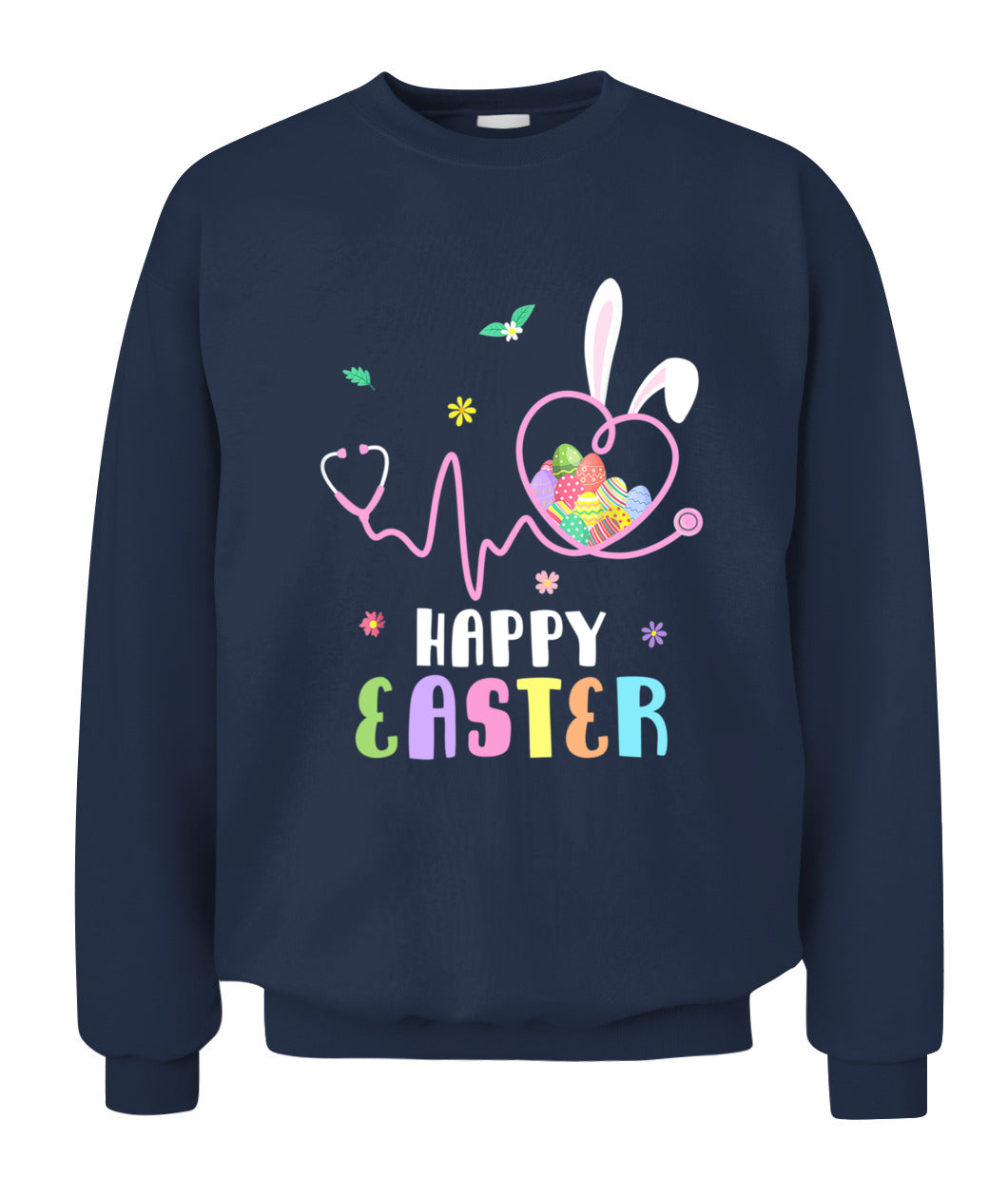 Bunny Nurse Stethoscope Happy Easter Eggs Rabbit Nurses Shirt