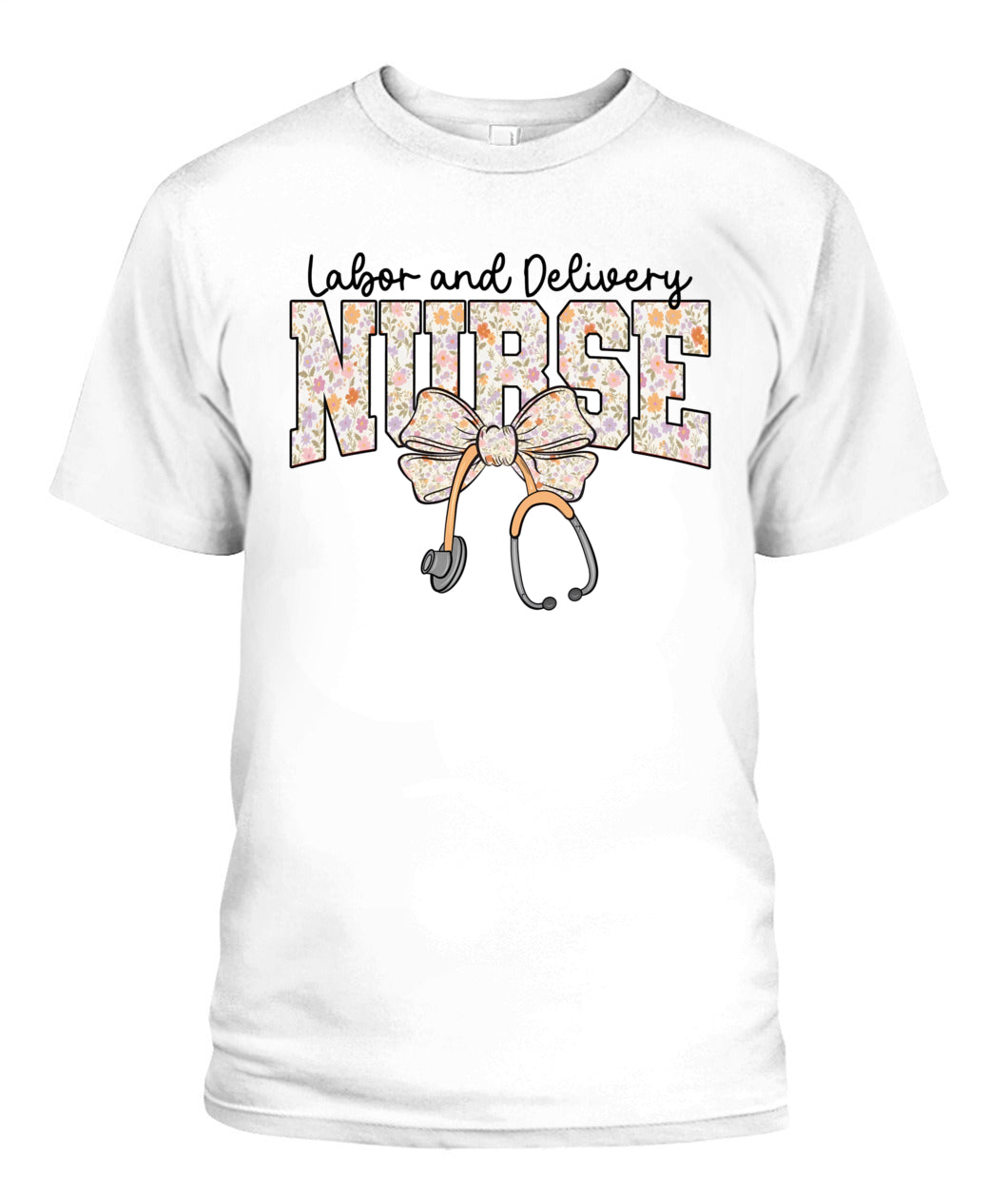 Labor and Delivery Nurse Stethoscope Coquette Bow Graduation