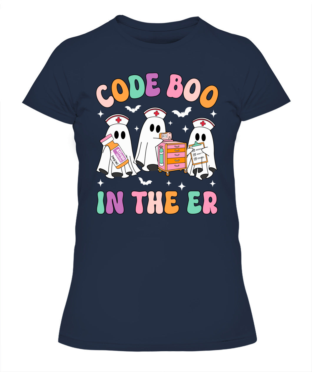 Code Boo In The ER Nurse Ghost Halloween Costume