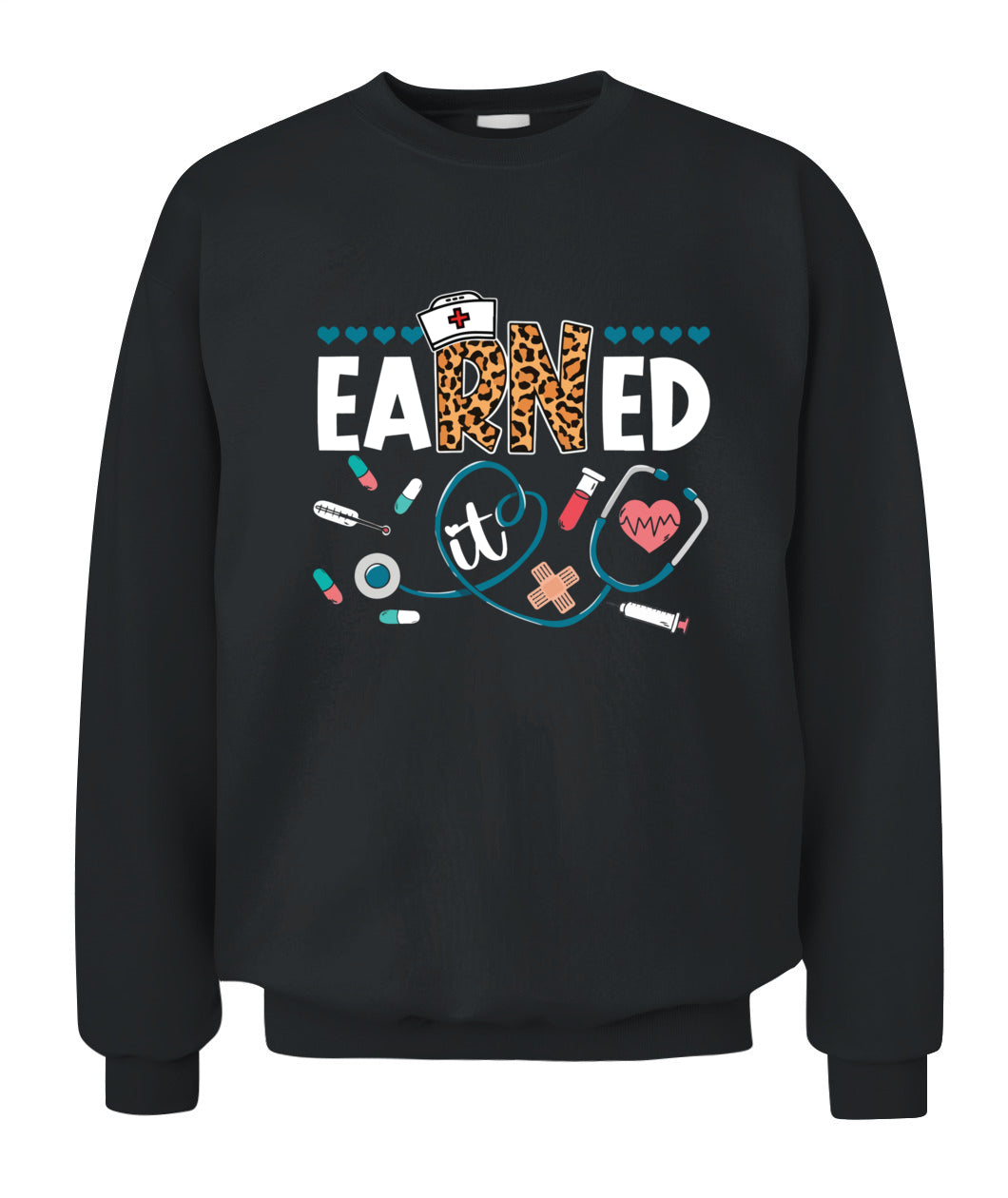Earned It RN Nurse Graduation Registered Nurses Women Girls Shirt