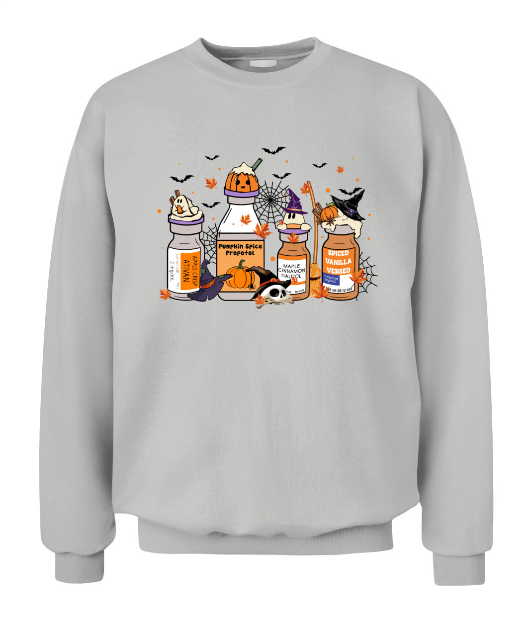 Cute Pumpkin Spice Propofol Spooky ICU Nurse Halloween Sweatshirt