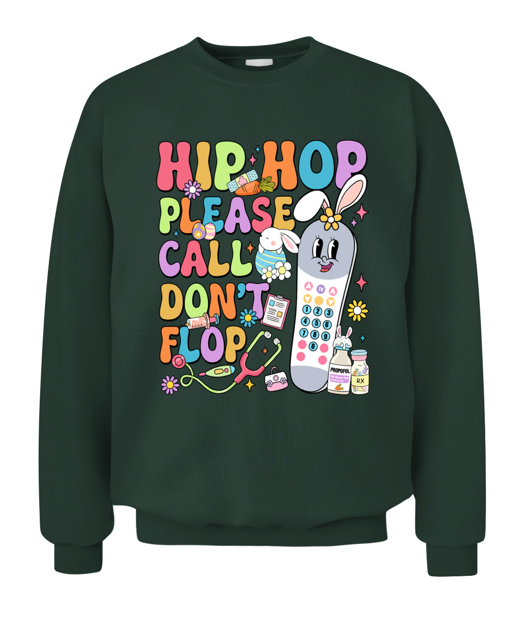 Groovy Hip Hop Please Call Don't Flop CNA PCT Easter Day Shirt